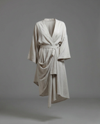 The soft drape long linen kimono