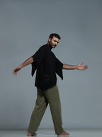 Assymetric detail cotton tshirt